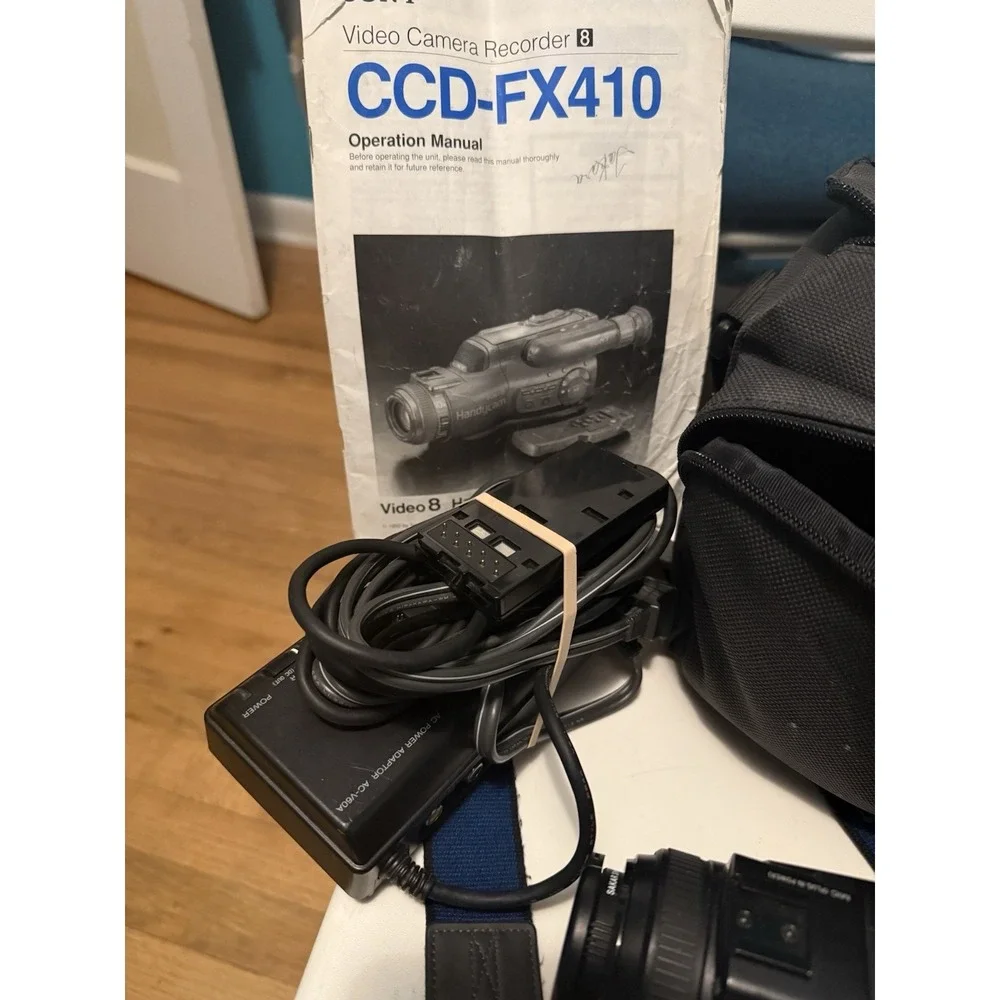 Vintage Sony CCD-FX410  Video Camera Recorder , With Case , ( Untested)
